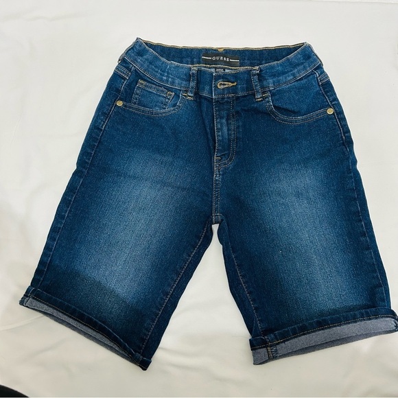 Guess Girls Spring/Summer Casual Slim Fit Cuffed Denim Shorts Size 12 - Picture 1 of 8